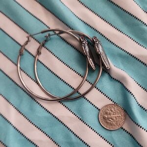 RARE Martha Rotten Cicada Hoop earrings